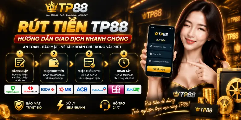 Rút Tiền TP88 – Hướng Dẫn Giao Dịch Nhanh Chóng Và An Toàn Cho Thành Viên